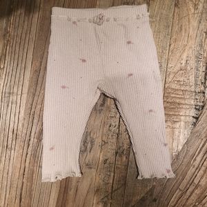 Zara Floral Ribbed Leggings